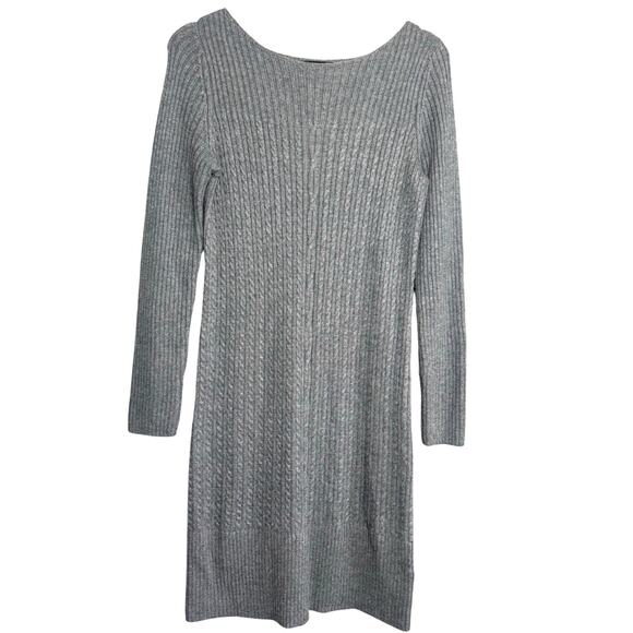 Paul Costelloe Gray Wool Blend Sweater Dress Size M - Picture 1 of 5